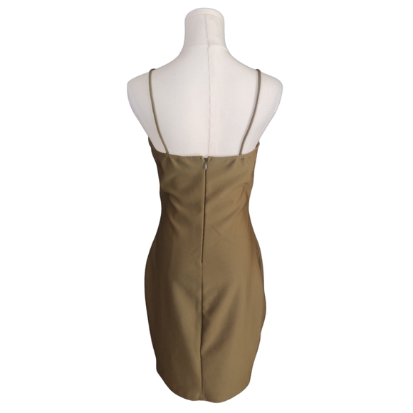 Preppy Olive Green Bodycon Dress - Picture 3 of 14